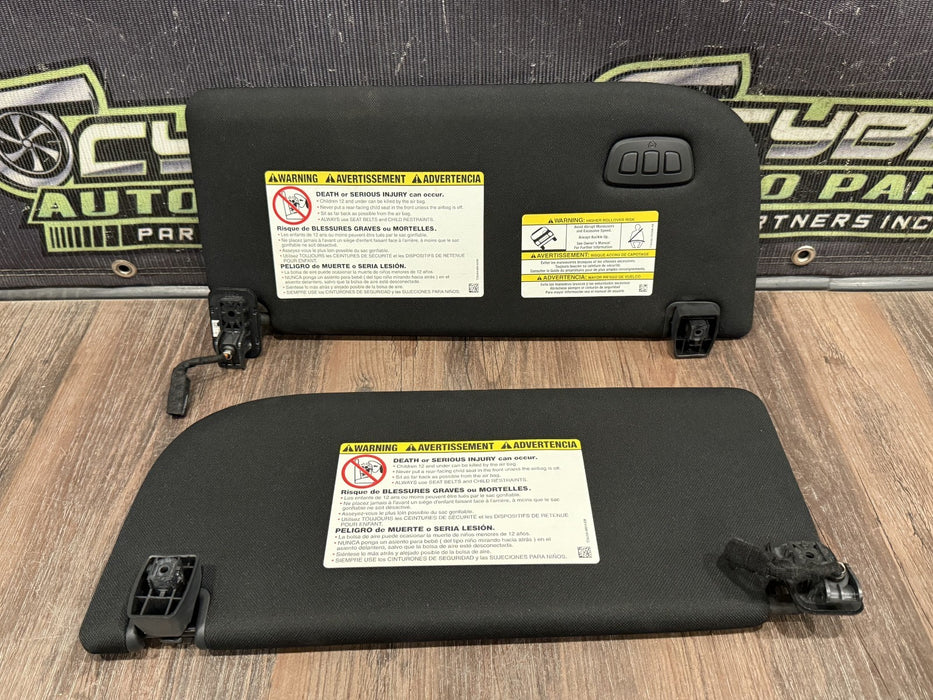 2017-2019 FORD F250 F350 F450 FRONT LEFT RIGHT SUN VISOR PAIR OEM