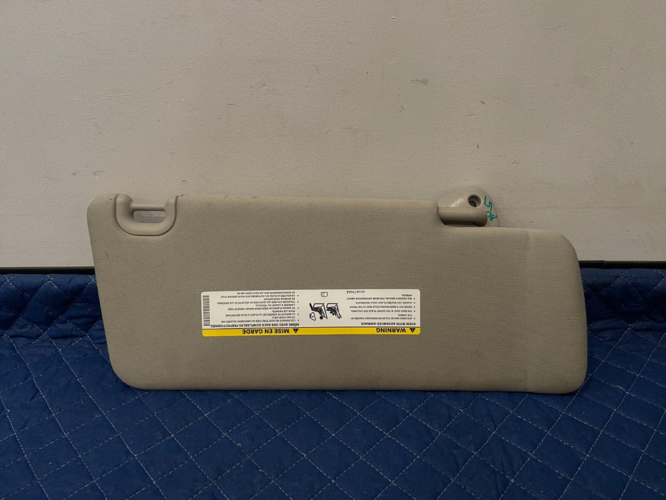 2017 DODGE RAM 2500 GRAY FRONT DRIVER LEFT SUN VISOR OEM *BENT CORNER* PIC #4
