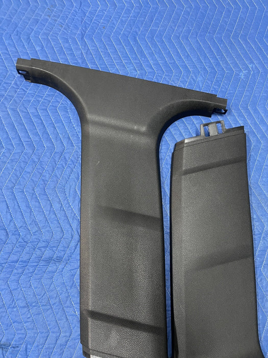 2011 BMW 550i F10 5 SERIES FRONT LEFT & RIGHT LOWER B PILLAR TRIMS OEM *READ*