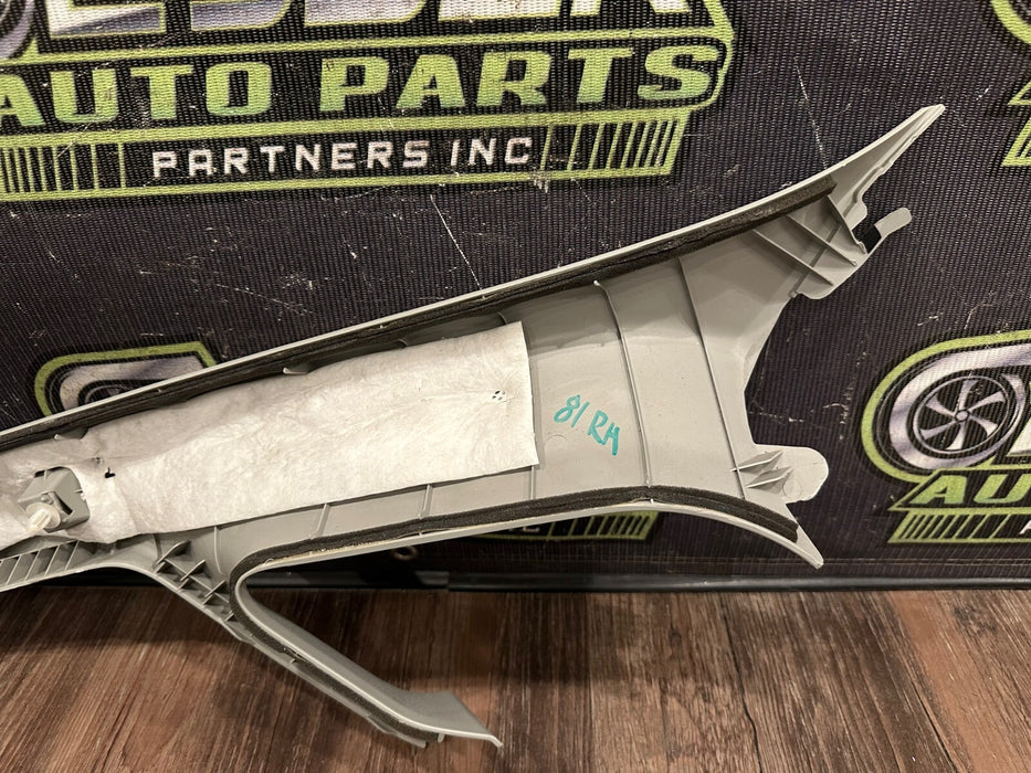 2014 TOYOTA PRIUS V FRONT RIGHT RH GRAY A PILLAR TRIM PANEL OEM 62211-47120