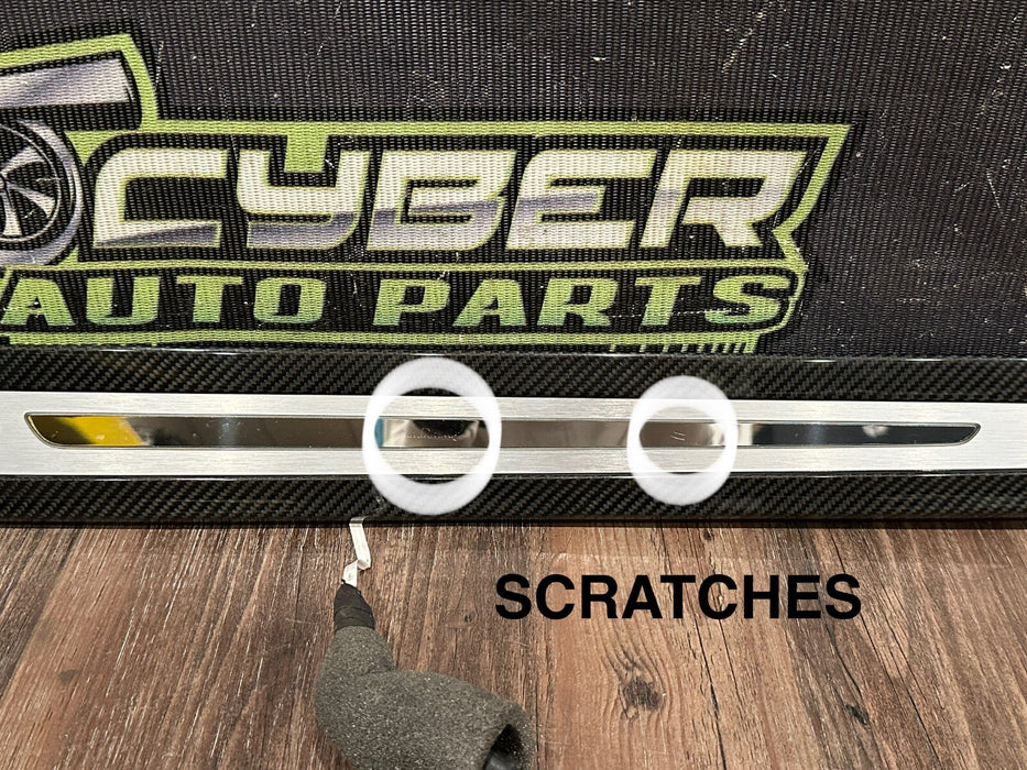 2017-18 AUDI R8 INTERIOR CARBON FIBER LEFT RIGHT KICK SCUFF PLATES OEM *READ*
