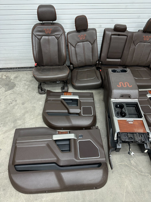 2017-2019 FORD F250 F350 F450 KING RANCH FRONT REAR SEATS ONLY!