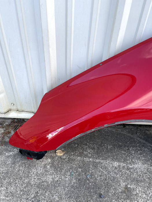 2017 NISSAN 370 NISMO FRONT DRIVER LEFT RED FENDER OEM (A54) *PAINT CHIPS* -READ