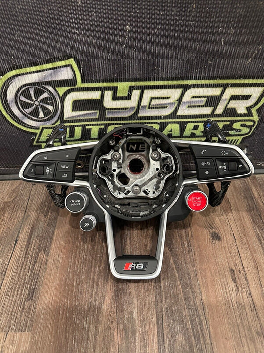 2021 AUDI R8 STEERING WHEEL CONTROL BUTTON BEZEL W PADDLE SHIFTERS OEM *READ*