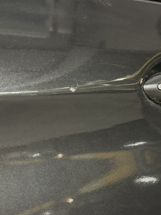 2011 BMW 550i F10 5 SERIES REAR LEFT DOOR GRAPHITE METALLIC (A90)~MINOR SCUFFS~