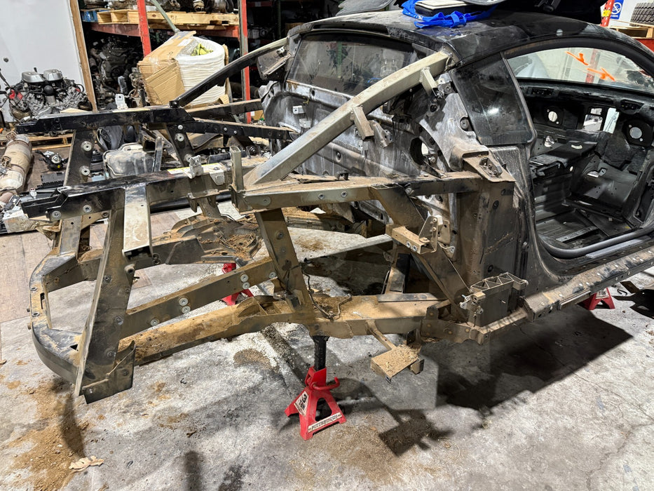 2014 AUDI R8 V10 PLUS SHELL CHASSIS FRAME ASSEMBLY SKELETON ROOF GLASS OEM