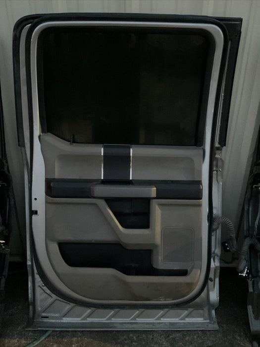 2017-2019 FORD F250 F350 F450 REAR DRIVER LEFT DOOR W/PANEL~MINOR COSMETIC~