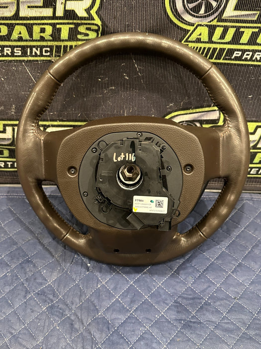 2017-2019 FORD F250 F350 F450 KING RANCH BROWN STEERING WHEEL OEM *HAS FAULT*