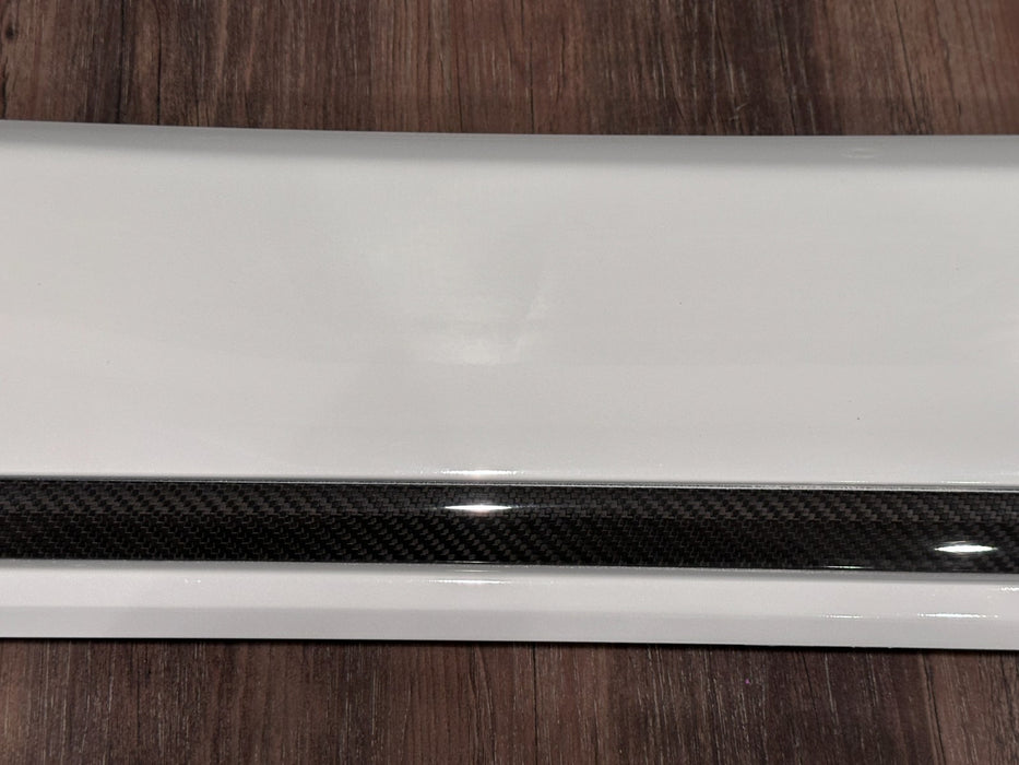 2020 AUDI RS Q8 FRONT RIGHT LOWER DOOR MOLDING CARBON FIBER TRIM OEM 4M8 853 960