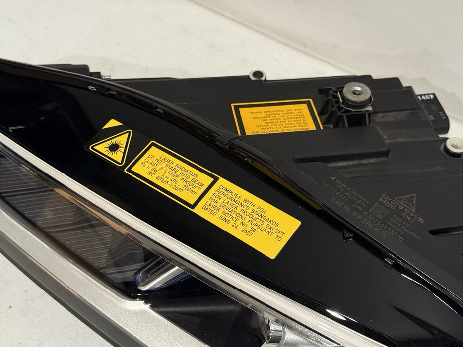 2017 2018 AUDI R8 LED LASER LEFT RIGHT HEADLIGHT PAIR OEM *MINT*