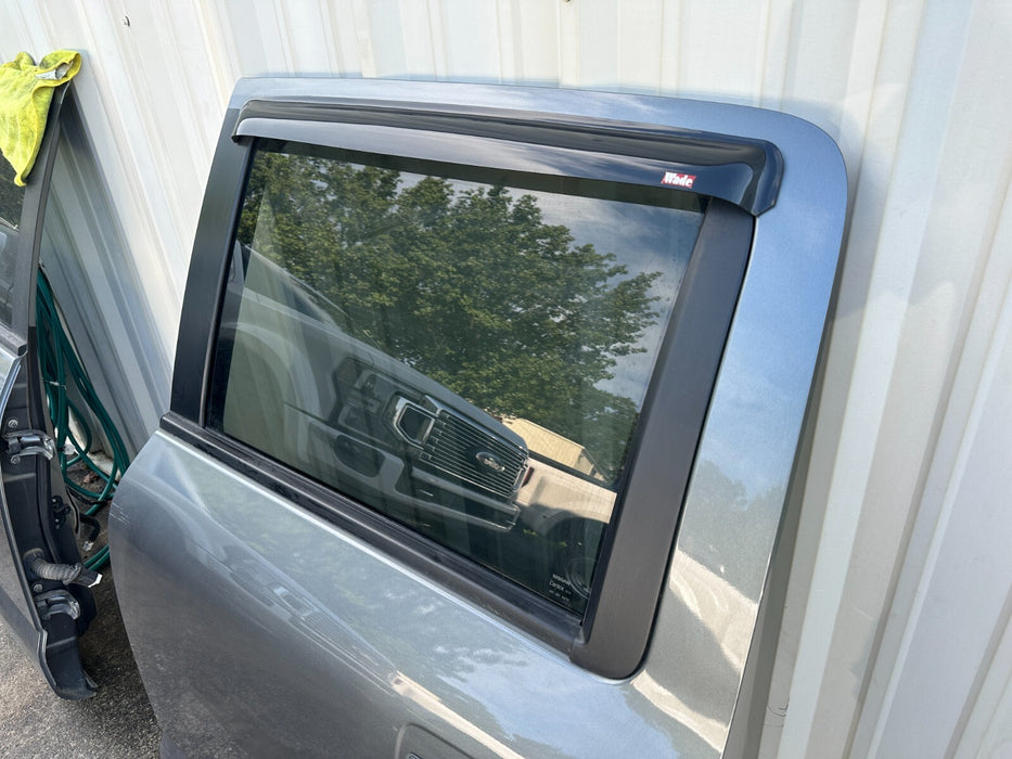 2016 Nissan Titan XD Crew Cab REAR LEFT DOOR SHELL GUN METALLIC (KAD) OEM