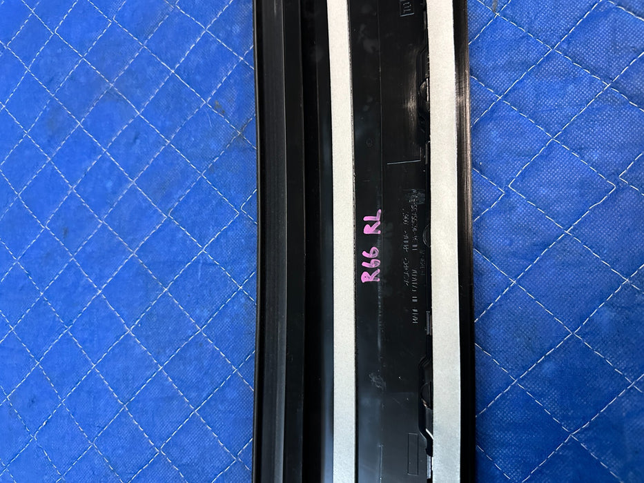 2022 FORD F250 F350 REAR LEFT DRIVER SIDE GLOSS BLACK B PILLAR DOOR TRIM