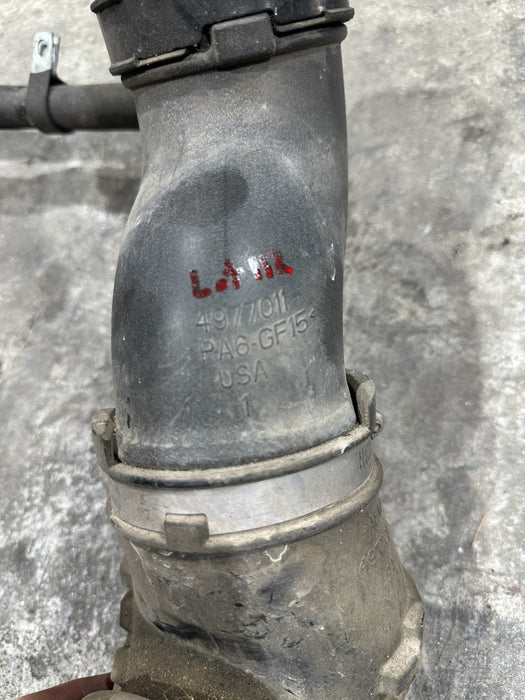 2017 NISSAN TITAN XD RESERVE DIESEL AIR INTAKE BOOT TUBE OEM 4977011