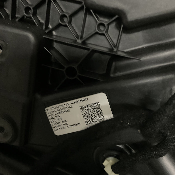 2022 RAM 1500 TRX 6.2L HELLCAT REAR DRIVER LEFT LH DOOR BLACK OEM ~DAMAGE~