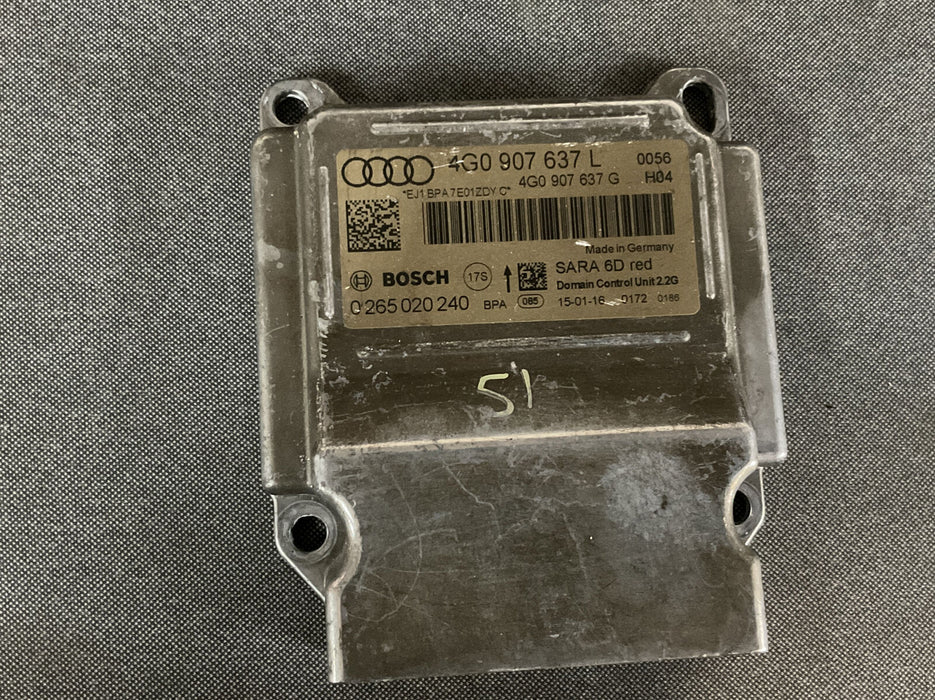 2017 AUDI R8 QUATTRO YAW RATE CONTROL MODULE 4G0907637L OEM 4G0 907 637 L