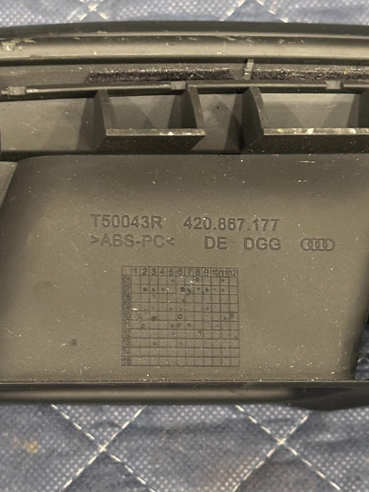 2012 AUDI R8 FRONT LEFT DOOR PANEL WINDOW SWITCH & CONTROL W INSERT BRACKET OEM