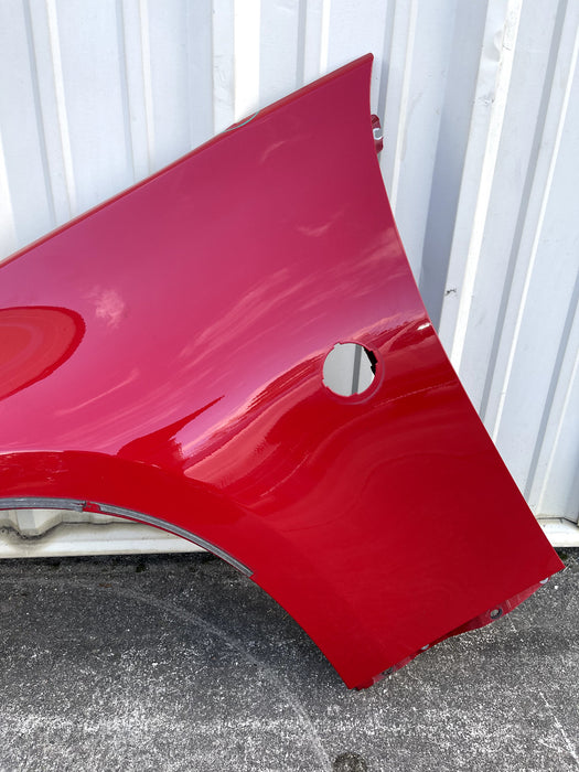 2017 NISSAN 370 NISMO FRONT DRIVER LEFT RED FENDER OEM (A54) *PAINT CHIPS* -READ