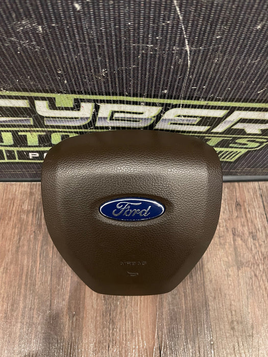 2017-2019 FORD F250 F350 F450 KING RANCH BROWN STEERING WHEEL AIRBAG OEM