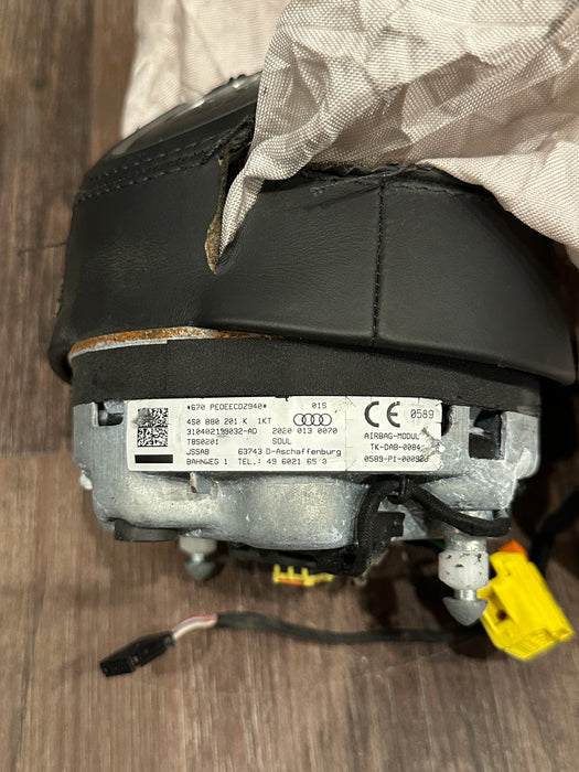 2021 AUDI R8 STEERING WHEEL AIRBAG OEM *BLOWN*