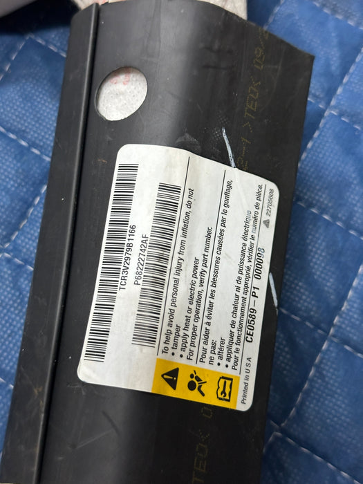 2019 DODGE CHARGER HELLCAT RIGHT PASSENGER SIDE ROOF AIRBAG CURTAIN OEM 68222742AF