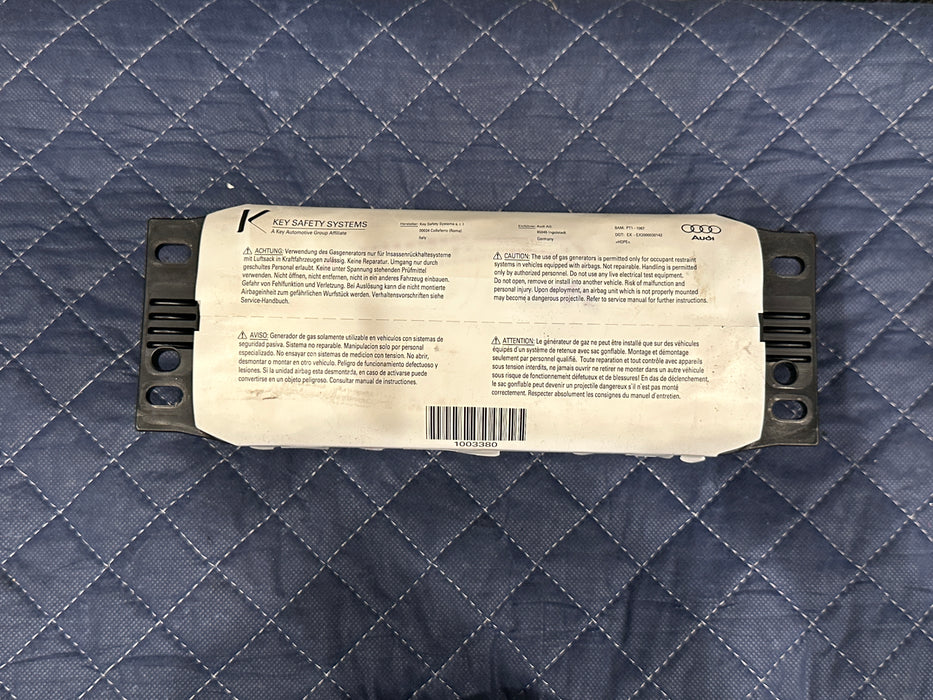 2014 AUDI R8 FRONT PASSENGER DASH DASHBOARD AIR BAG SRS AIRBAG