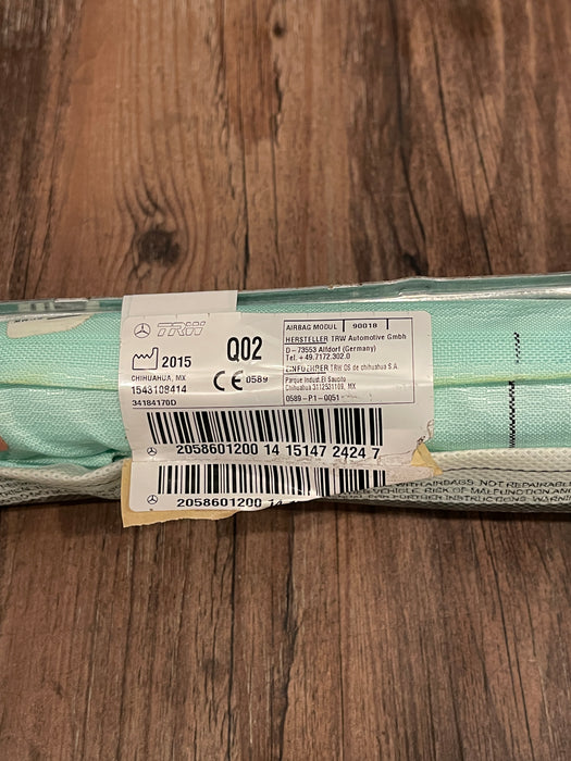 2015 MERCEDES BENZ C63S AMG DRIVER LEFT CURTAIN / ROOF AIRBAG OEM