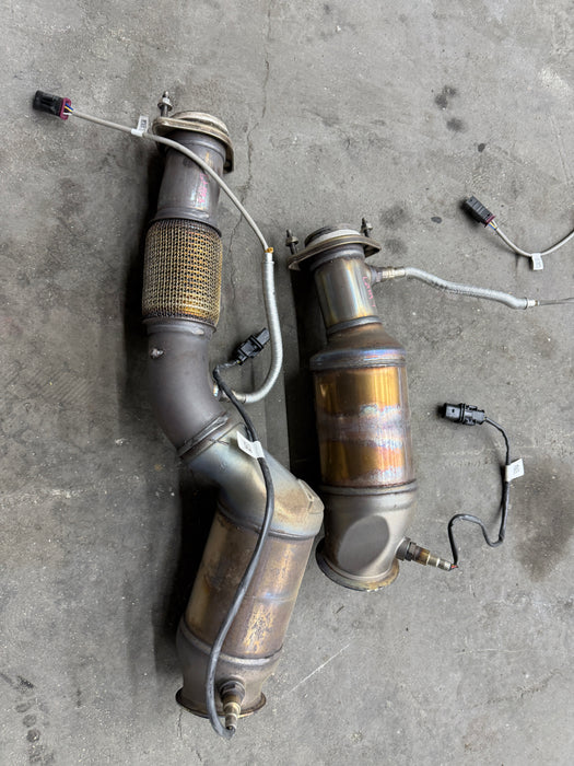 2024 BMW M3 M4 G80 G82 OEM FACTORY DOWNPIPES W/ SENSORS 8K MILES