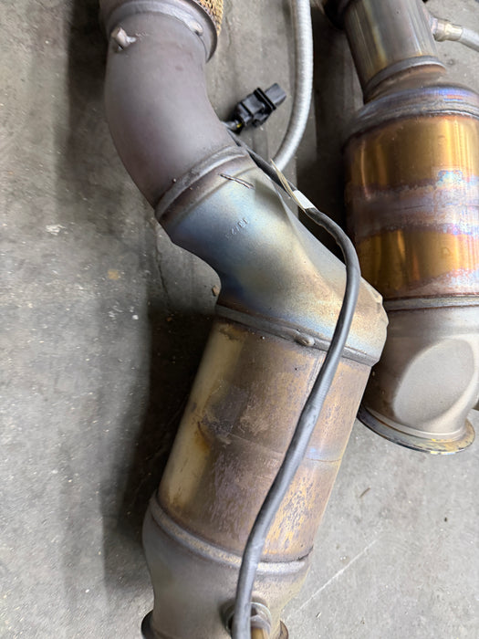 2024 BMW M3 M4 G80 G82 OEM FACTORY DOWNPIPES W/ SENSORS 8K MILES