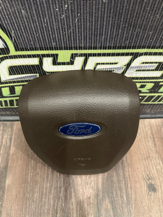 2017-2019 FORD F250 F350 F450 LIMITED BROWN STEERING WHEEL AIRBAG OEM
