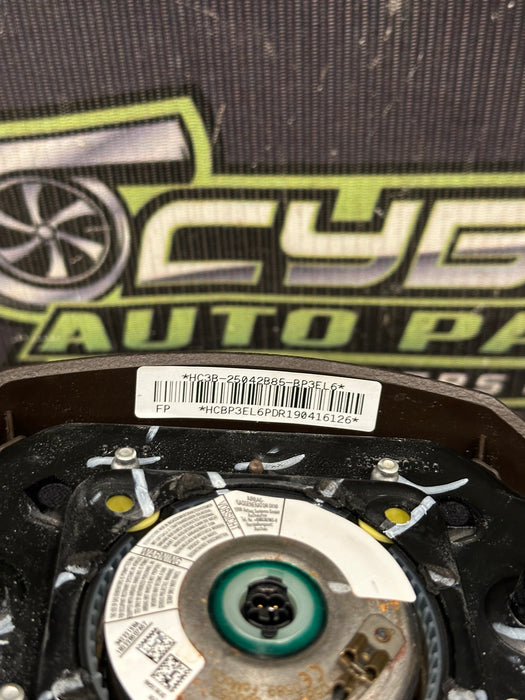 2017-2019 FORD F250 F350 F450 LIMITED BROWN STEERING WHEEL AIRBAG OEM