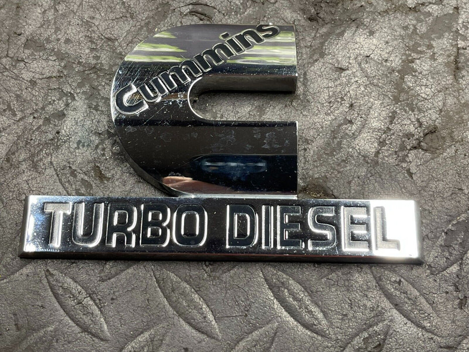 DODGE RAM CUMMINS TURBO DIESEL FENDER EMBLEM OEM