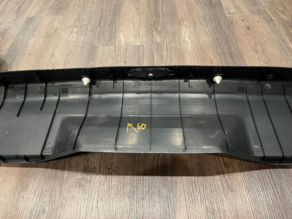 2017 INFINITI Q50 RED SPORT REAR TRUNK PLATE TRIM PANEL OEM *SCRATCHES*