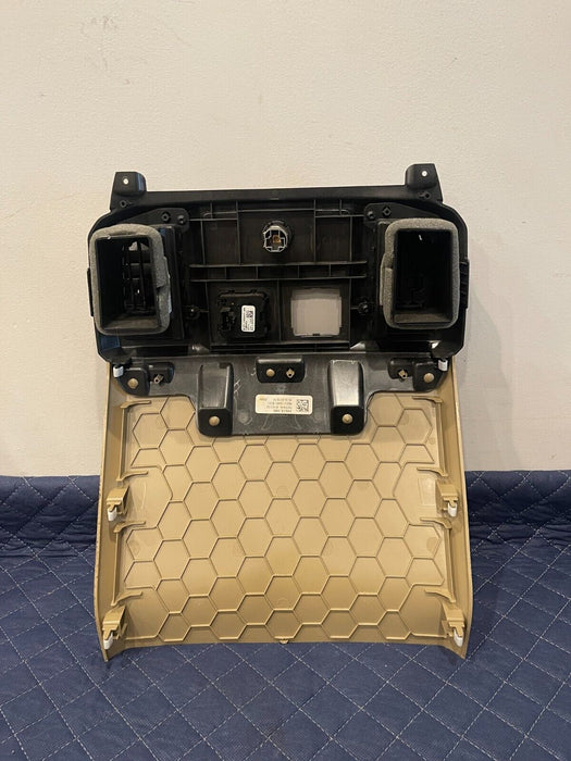 2017-2019 FORD F250 F350 F450 LARIAT TAN REAR CENTER CONSOLE END CAP PANEL OEM