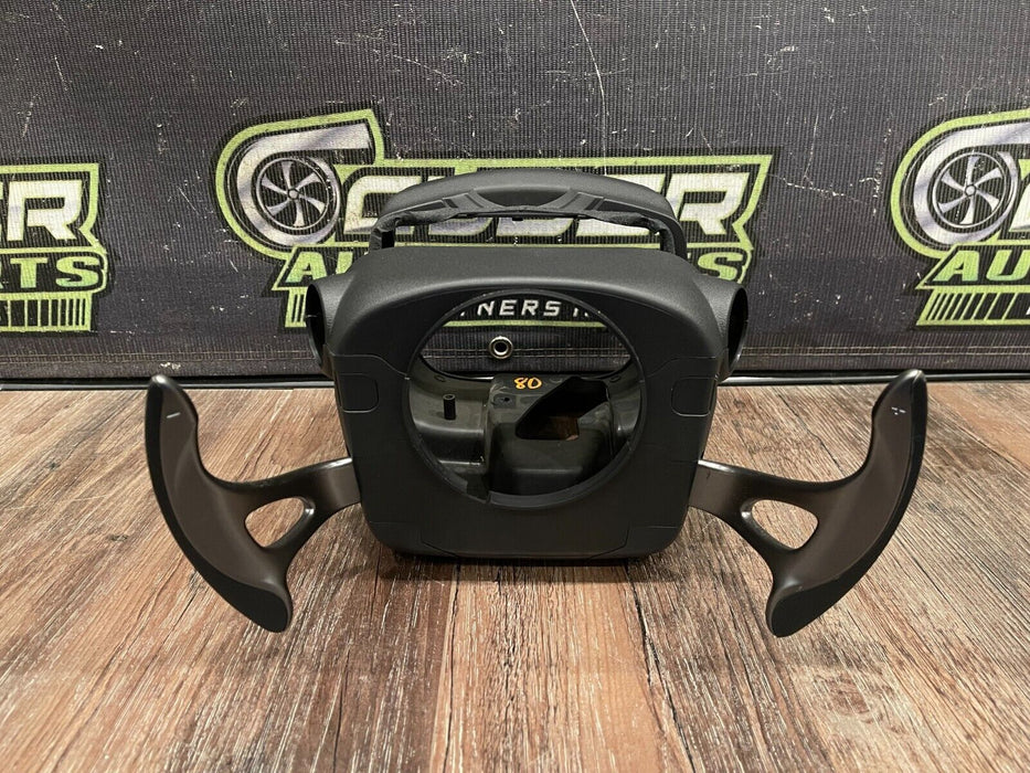 2018 NISSAN 370Z NISMO STEERING COLUMN TRIM W GUN METAL GRAY PADDLE SHIFTERS OEM