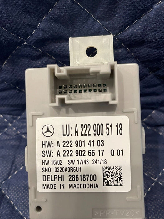 2019 MERCEDES-BENZ E63S AMG CONTROL UNIT MODULE OEM 222 900 51 18