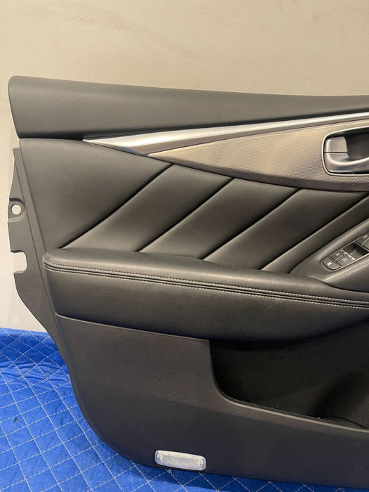 2017 INFINITI Q50 RED SPORT FRONT DRIVER LEFT DOOR PANEL ASSEMBLY OEM *SCUFFS