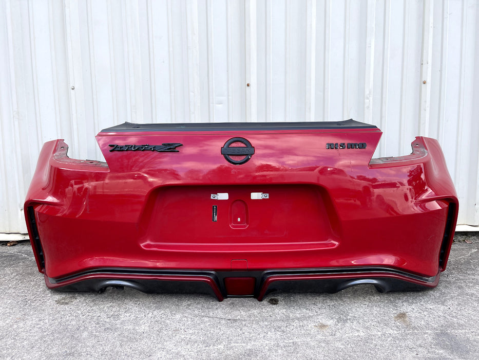 2017 NISSAN 370Z NISMO RED REAR BUMPER SOLID RED A54 OEM *HEAT DAMAGE/SCRATCHES*