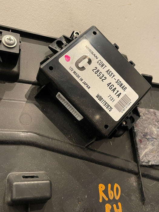 2017 INFINITI Q50 RED SPORT RIGHT TRIM PANEL W/ SONAR CONTROL MODULE OEM