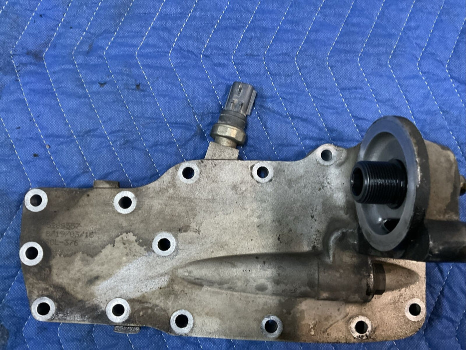 2017 DODGE RAM 2500 3500 6.7L CUMMINS LUBRICATE OIL FILTER HOUSINGS HEAD 5289557