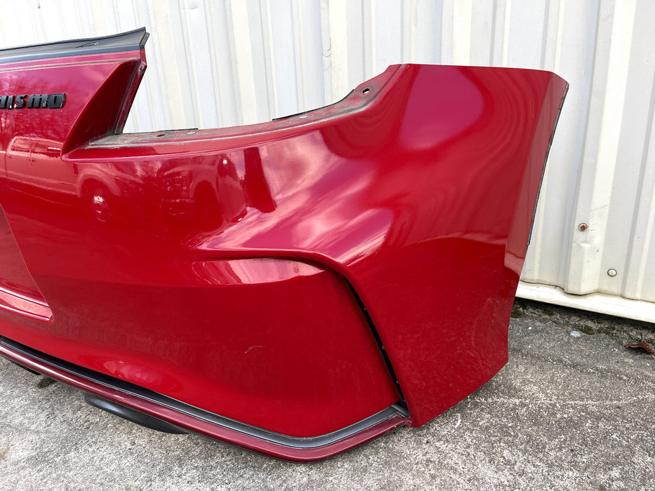 2017 NISSAN 370Z NISMO RED REAR BUMPER SOLID RED A54 OEM *HEAT DAMAGE/SCRATCHES*
