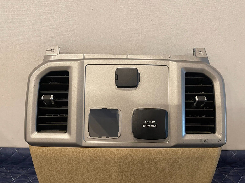 2017-2019 FORD F250 F350 F450 LARIAT TAN REAR CENTER CONSOLE END CAP PANEL OEM