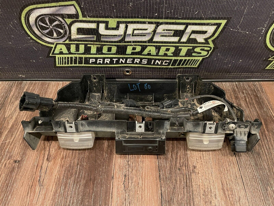 2018 NISSAN 370Z NISMO REAR BUMPER BACK UP CAMERA & LICENSE PLATE LIGHT ASSY OEM