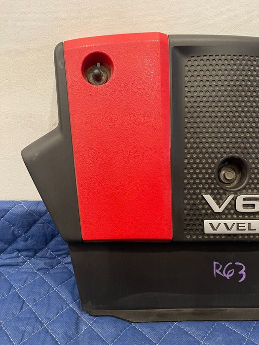 2014 NISSAN 370Z NISMO V6 VVEL RED ENGINE COVER W/ HARDWARE OEM