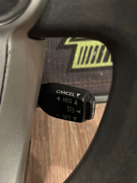 2014 TOYOTA PRUIS V BLACK LEATHER STEERING WHEEL OEM *WEAR* (READ DESCRIPTION)