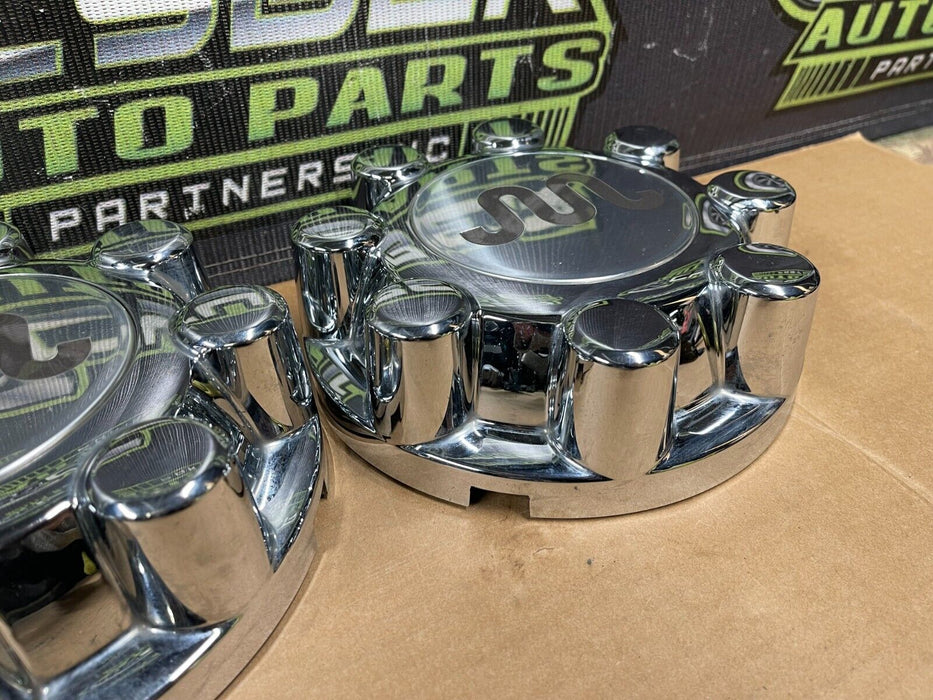 2017-2022 FORD F250 F350 F450 KING RANCH WHEEL CENTER CAPS (2) OEM