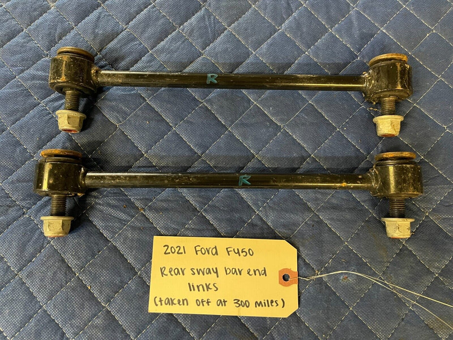 2021 FORD F450 SUPERDUTY REAR SWAY BAR END LINKS OEM 300 MILES