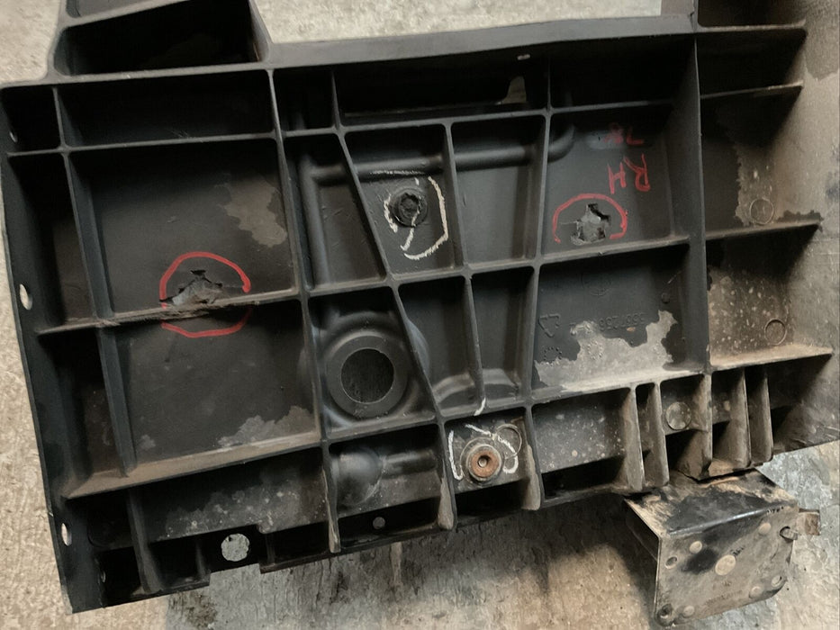 2017 RAM 3500 LARAMIE DIESEL 6.7L RIGHT BATTERY TRAYS OEM 2013-2018~DAMAGE~