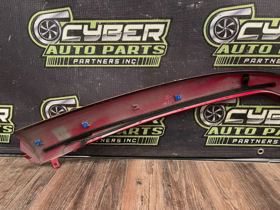 2017 NISSAN 370Z NISMO DRIVER LEFT ROOF A PILLAR OEM (SOLID RED A54) *SUN DAMAGE