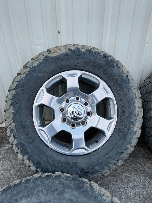 2017 DODGE RAM 2500 MEGA CAB HANKOOK DYNAPRO MT2 WHEELS LT275/70R18 OEM