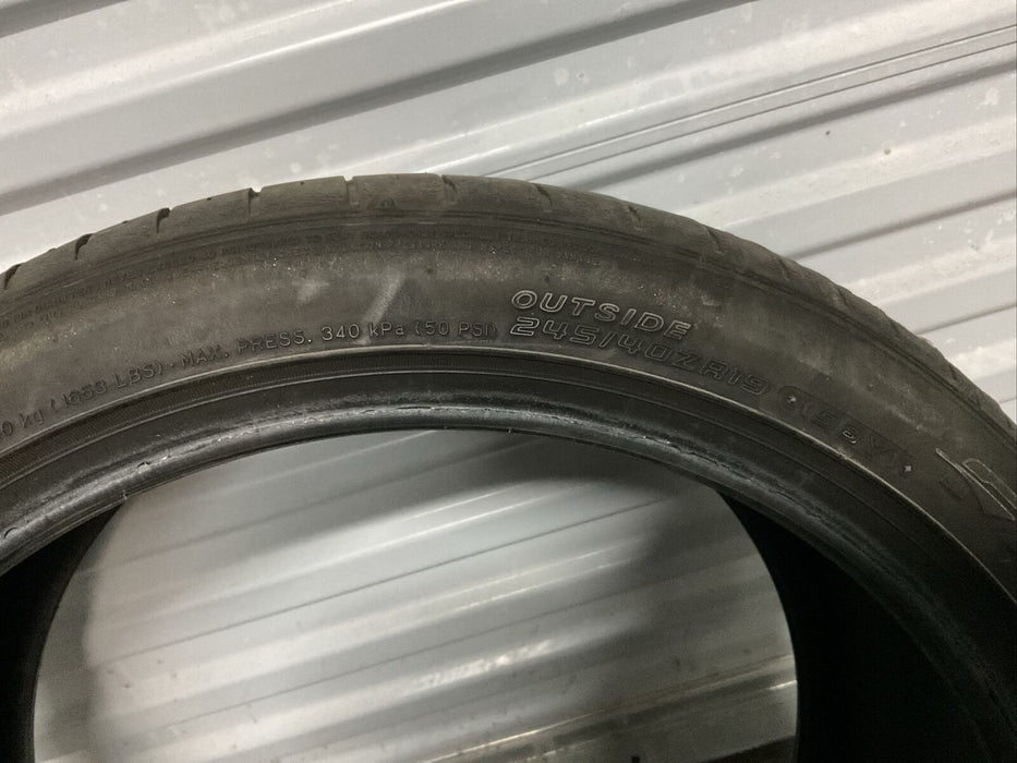 2018 NISSAN 370Z NISMO FRONT TIRE FALKEN AZENIS FK510 245/40ZR19
